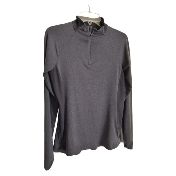 REI Co-op 1/4 Zip Top Women's Sz M Gray Long Sleeve Reflective Pullover Running - Picture 9 of 14
